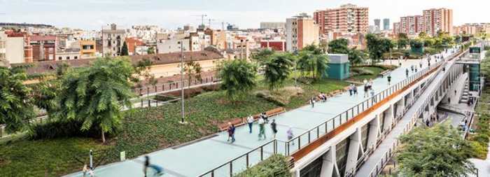 Los Jardins de la Rambla de Sants, em Barcelona, na Espanha