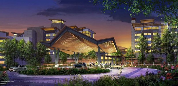 O resort oferecerá mais de 900 quartos que estarão em contato com a natureza (Foto: Disney/ Reprodução)